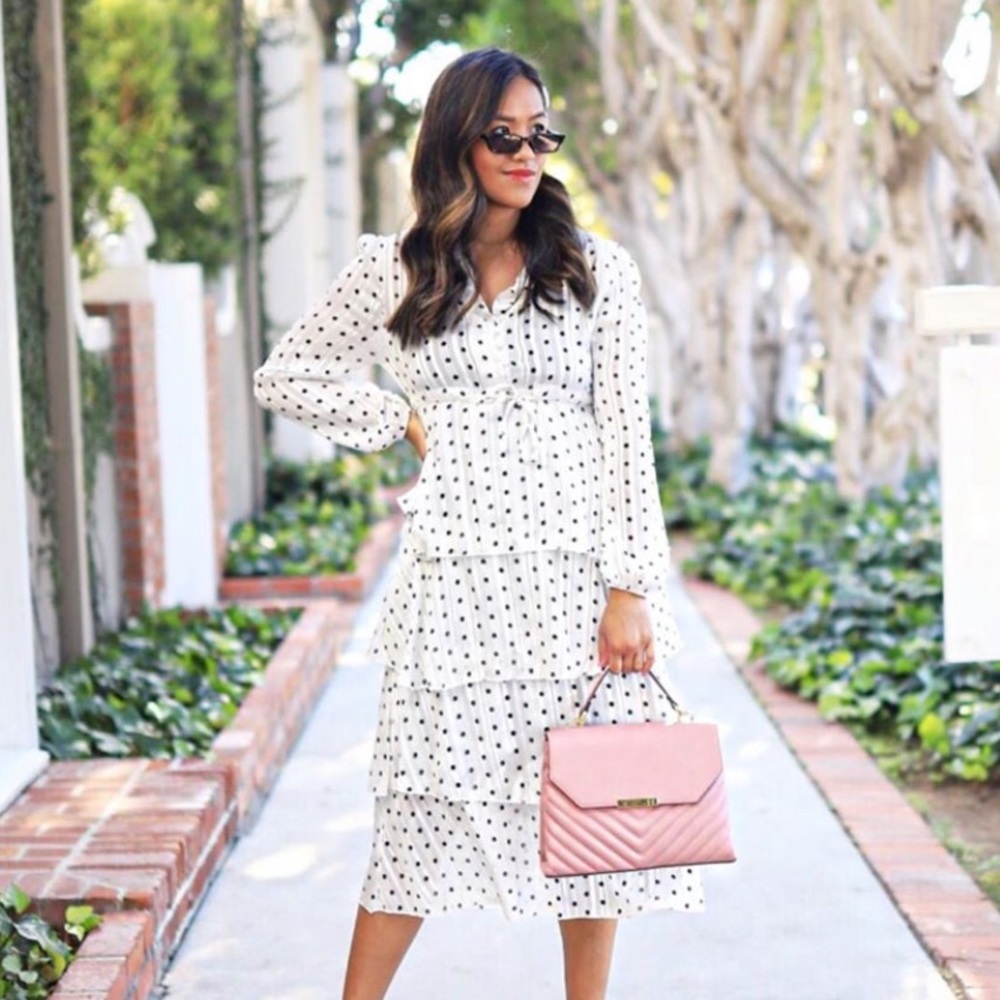 🌼🆕 STYLEWE POLKA DOTTED MIDI DRESS